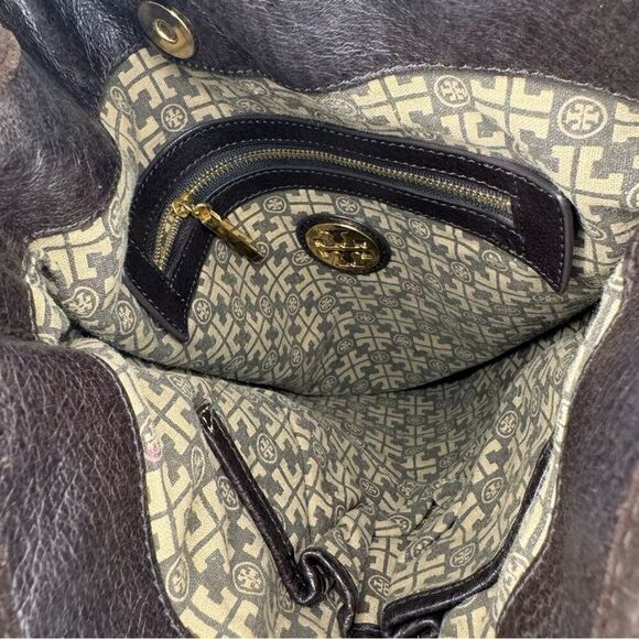 Tory Burch Dark Brown Fringed Leather Suede
Hobo Bag - Picture 5 of 9